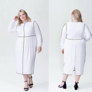 Universal Standard Arga Outline Midi Dress
